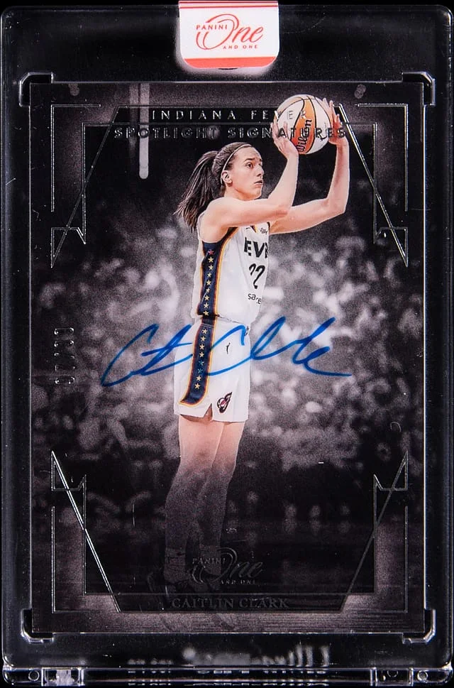 2025 Panini Caitlin Clark WNBA One & One Spotlight Signatures #SSV-CC card image