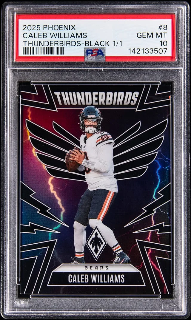 2025 Panini Caleb Williams Phoenix Thunderbirds Black #8 card image