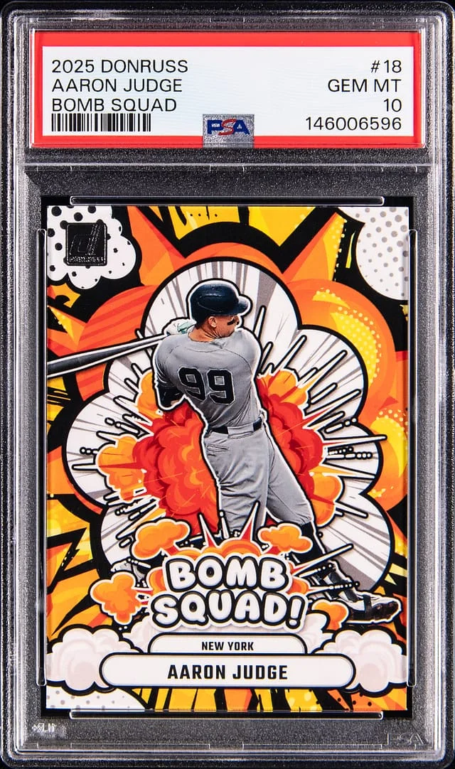 2025 Panini Donruss Aaron Judge Bomb Squad #18 card image
