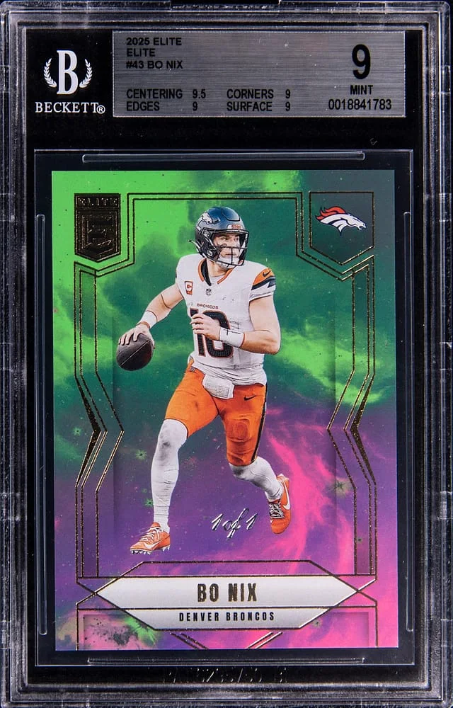 2025 Panini Donruss Bo Nix Elite Elite #43 card image