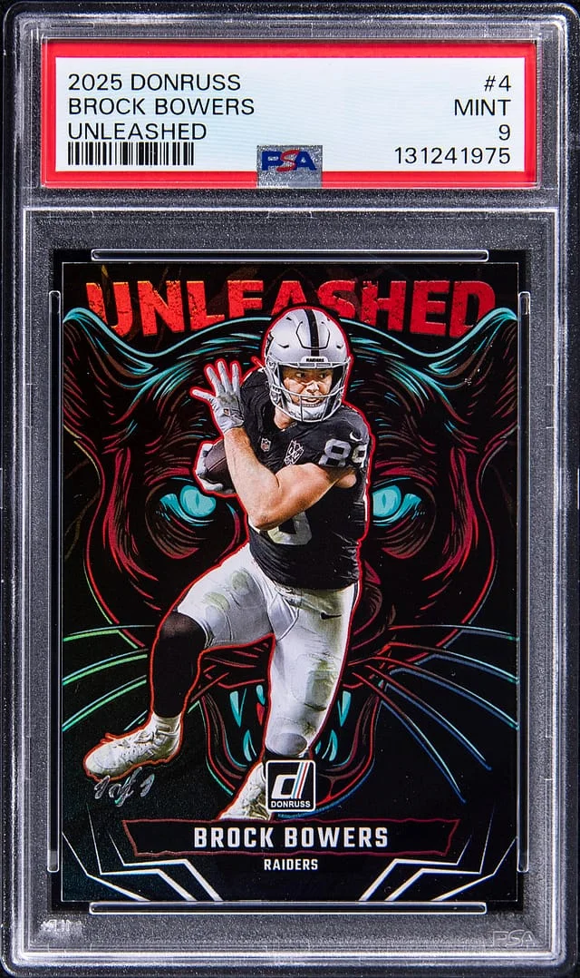2025 Panini Donruss Brock Bowers Unleashed #4 card image