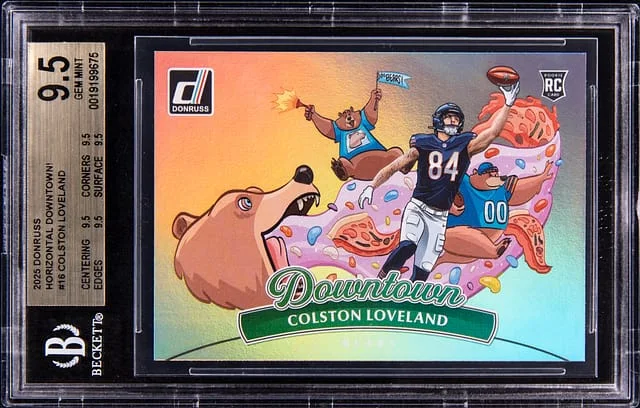 2025 Panini Donruss Colston Loveland Horizontal Downtown! #16 card image
