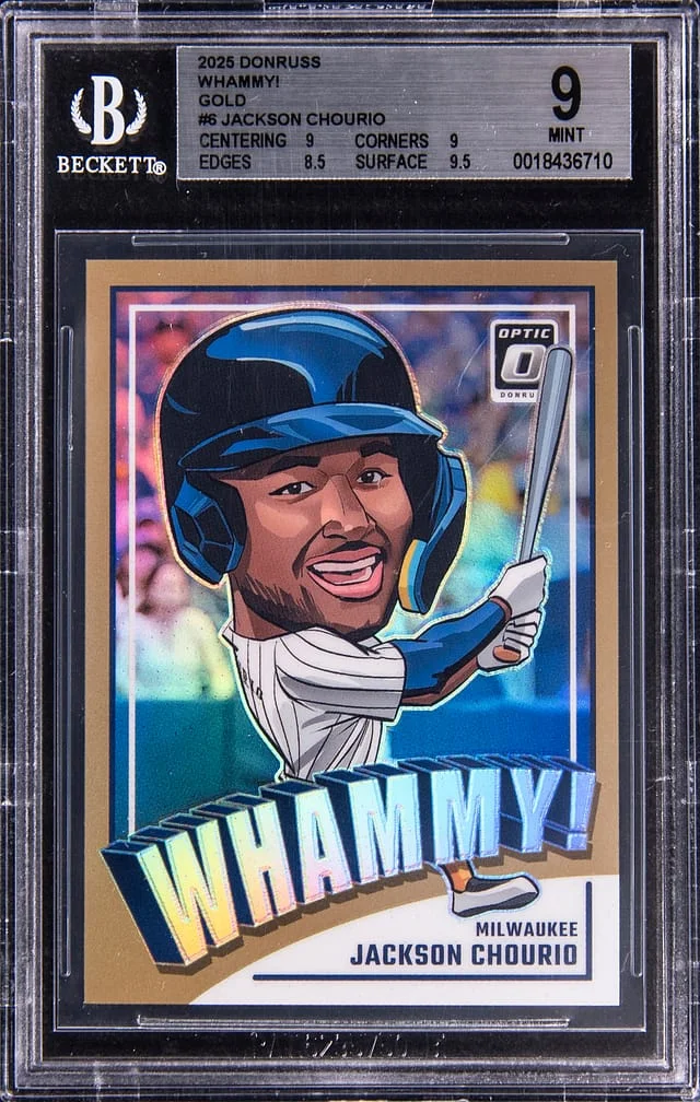 2025 Panini Donruss Jackson Chourio Whammy! Gold #6 card image