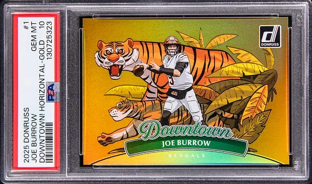 2025 Panini Donruss Joe Burrow Downtown! Horizontal #1 card image