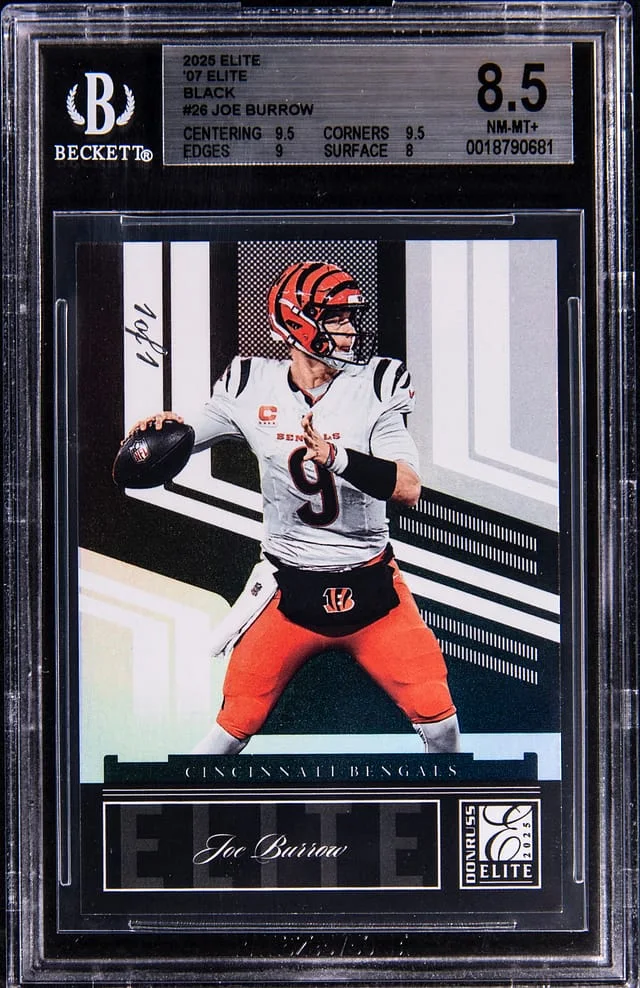 2025 Panini Donruss Joe Burrow Elite '07 Elite Black #26 card image