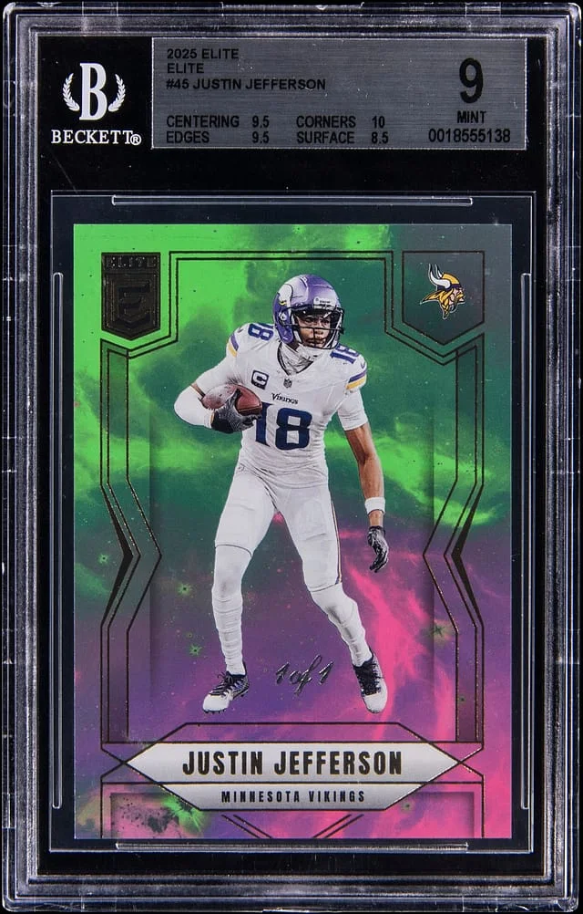 2025 Panini Donruss Justin Jefferson Elite #45 card image
