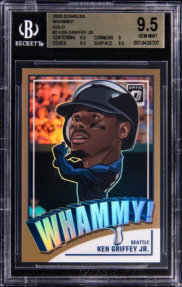 2025 Panini Donruss Ken Griffey Jr. Whammy! Gold #3 card image