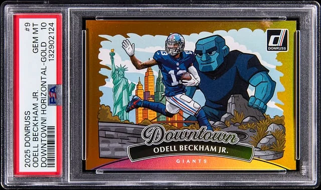 2025 Panini Donruss Odell Beckham Jr. Horizontal Downtown! #9 card image