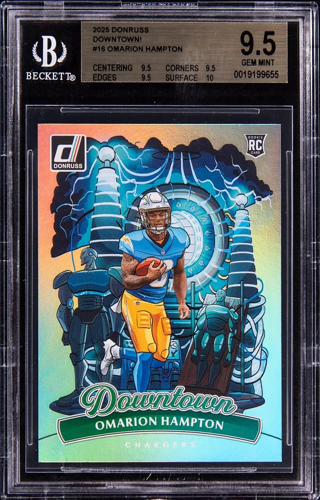 2025 Panini Donruss Omarion Hampton Downtown! #16 card image