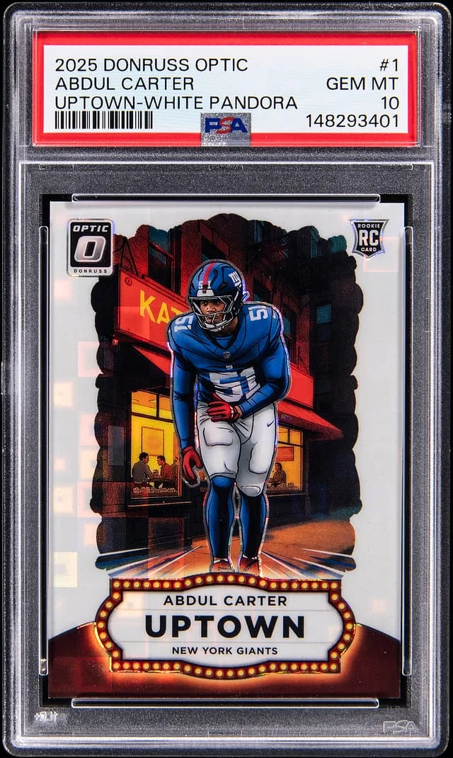 2025 Panini Donruss Optic Abdul Carter Uptown White Pandora #1 card image
