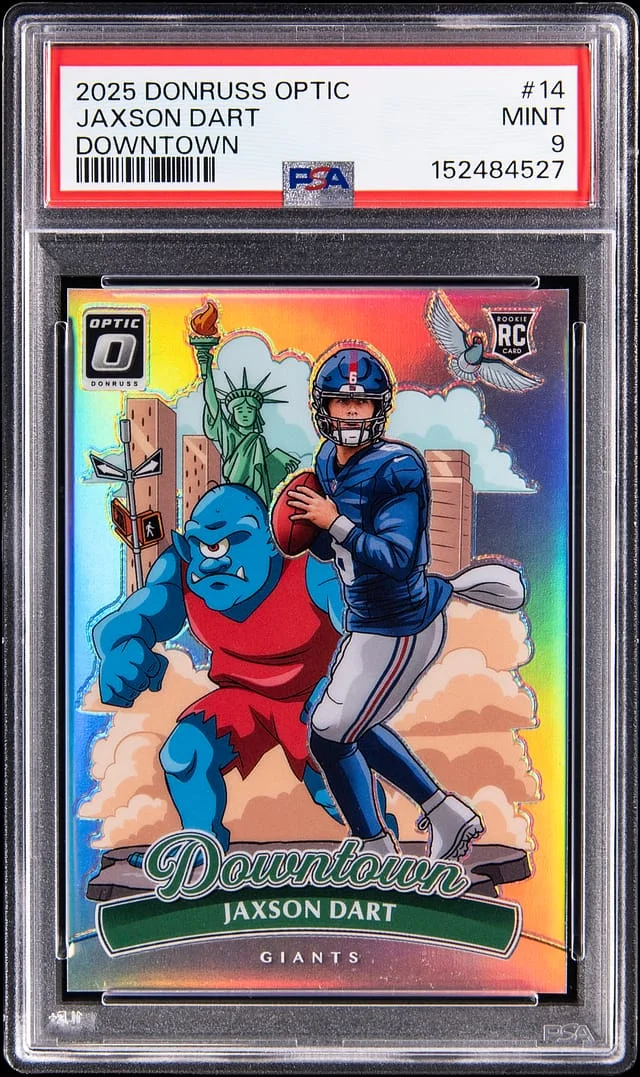 2025 Panini Donruss Optic Jaxson Dart Downtown #14 card image