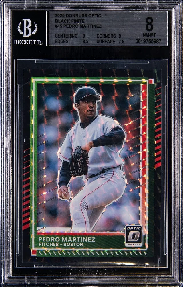 2025 Panini Donruss Optic Pedro Martinez Black Finite #45 card image