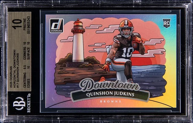 2025 Panini Donruss Quinshon Judkins Horizontal Downtown! #17 card image