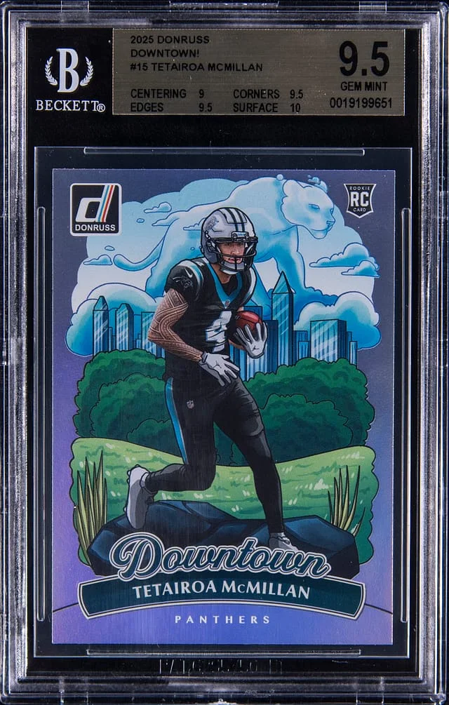 2025 Panini Donruss Tetairoa McMillan Downtown #15 card image