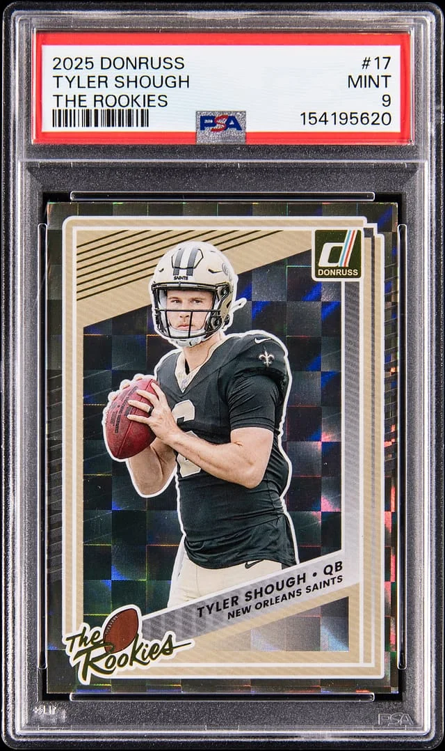 2025 Panini Donruss Tyler Shough The Rookies #17 card image