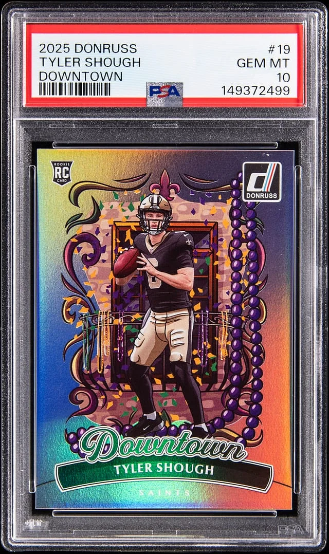2025 Panini Donruss Tyler Shough Downtown #19 card image