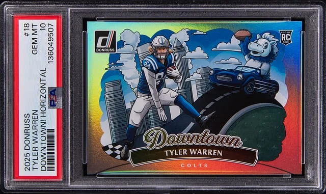 2025 Panini Donruss Tyler Warren Downtown Horizontal #18 card image