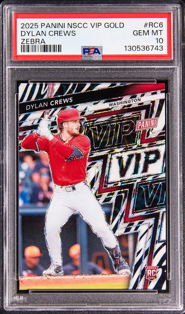 2025 Panini Dylan Crews NSCC VIP Gold Zebra #RC6 card image