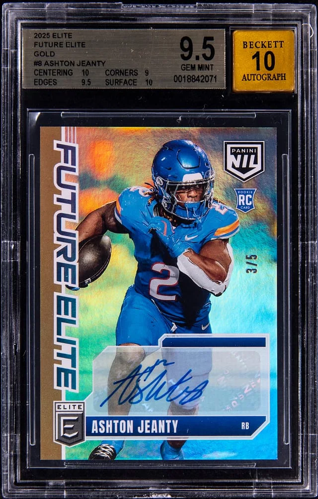 2025 Panini Elite Ashton Jeanty Future Elite Gold #FE-AJY card image