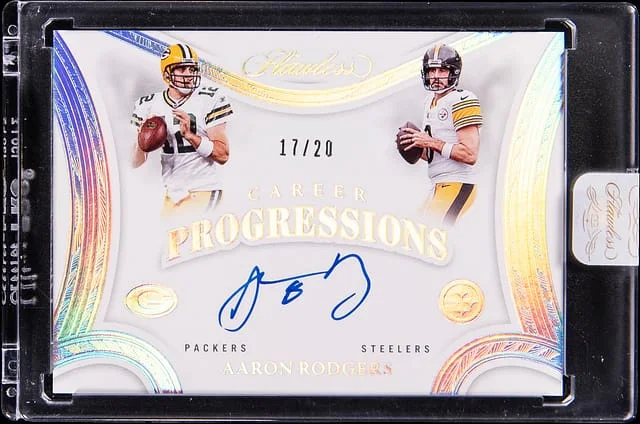 2025 Panini Flawless Aaron Rodgers Career Progressions #CP-ARS card image