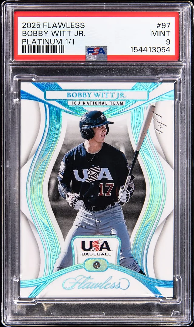 2025 Panini Flawless Bobby Witt Jr. Platinum #97 card image