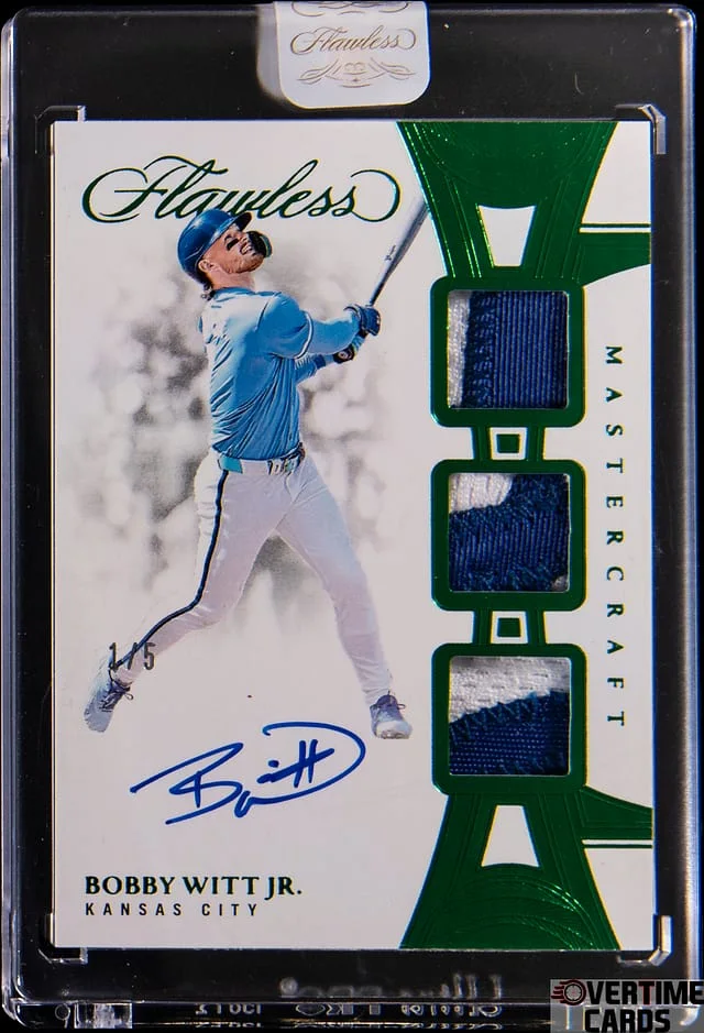 2025 Panini Flawless Bobby Witt Jr. Mastercraft Emerald #MCS-BWJ card image