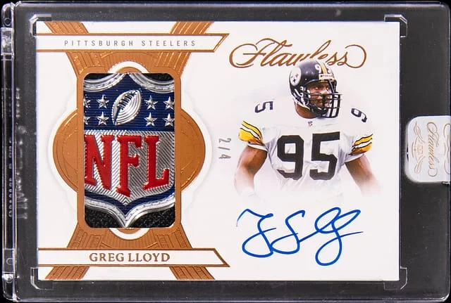 2025 Panini Flawless Greg Lloyd Patch Autographs Bronze #PA-GLD card image