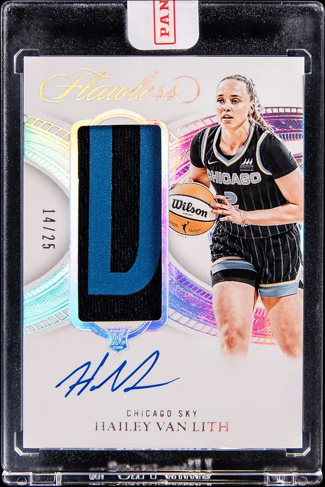 2025 Panini Flawless Hailey Van Lith Patch Autograph #FPA-HVL card image