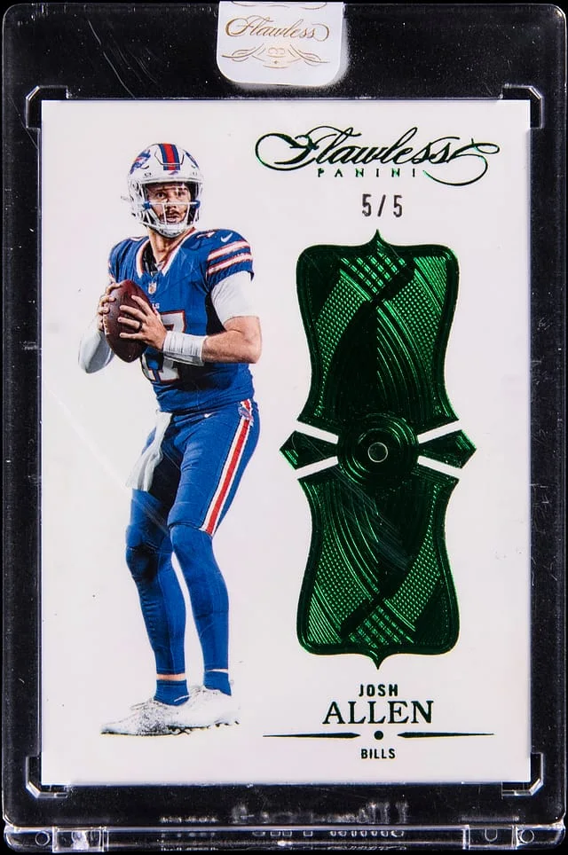 2025 Panini Flawless Josh Allen Emerald #4 card image