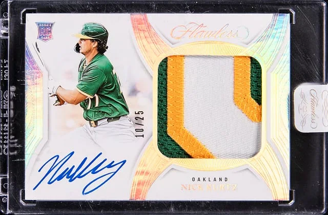 2025 Panini Flawless Nick Kurtz Prospect Patch Autographs #PPA-NKK card image