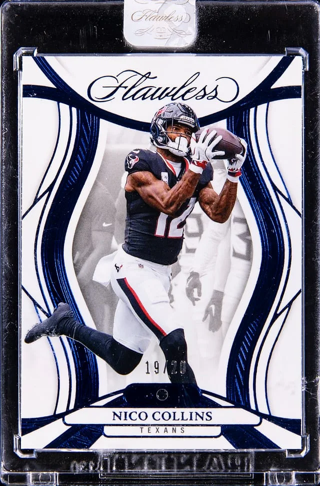 2025 Panini Flawless Nico Collins Sapphire #24 card image