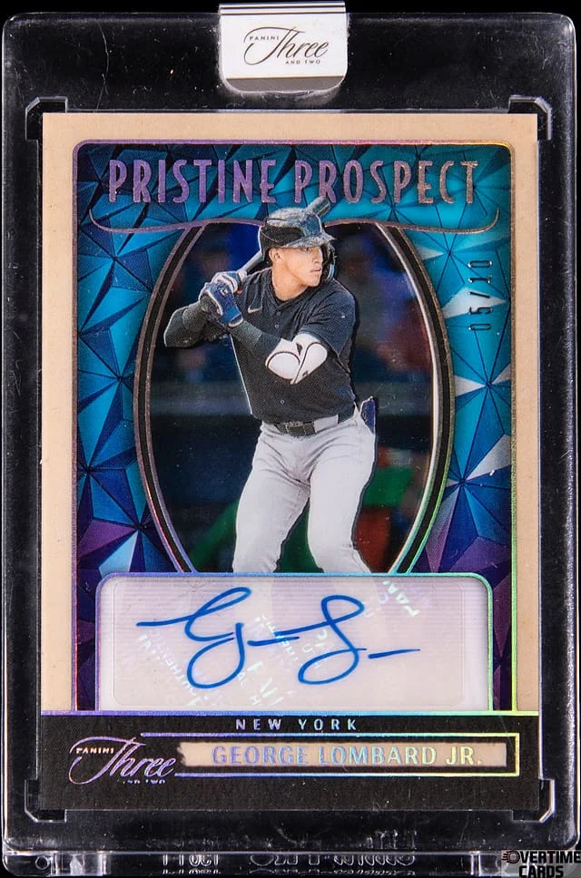 2025 Panini George Lombard Jr. Three and Two Pristine Prospect Signatures Holo Gold #PPS-GL card image