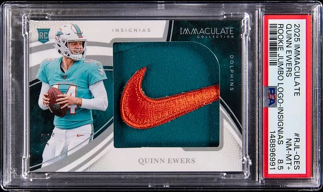 2025 Panini Immaculate Collection Quinn Ewers Jumbo Logo Insignias #RJL-QES card image
