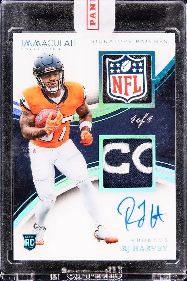 2025 Panini Immaculate Collection RJ Harvey Signature Patches #ISPR-RHY card image