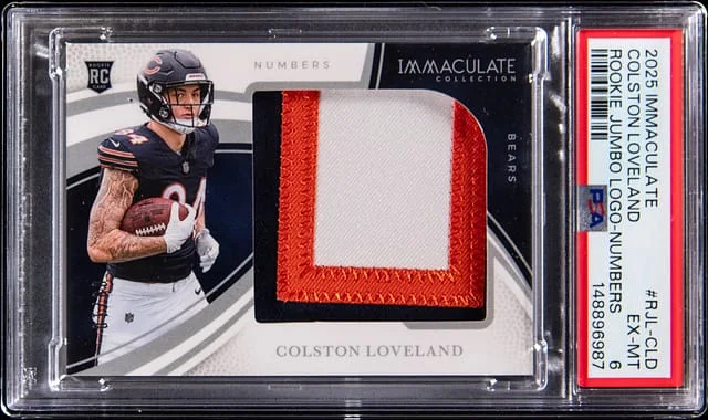 2025 Panini Immaculate Colston Loveland Jumbo Logo Numbers #RJL-CLD card image