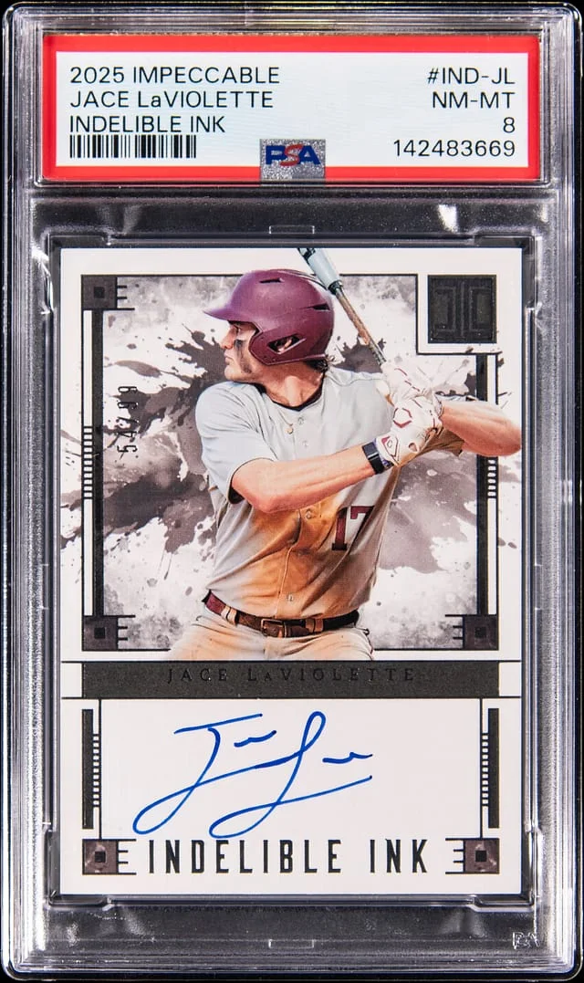 2025 Panini Impeccable Jace LaViolette Indelible Ink #IND-JL card image