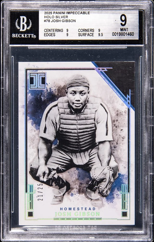 2025 Panini Impeccable Josh Gibson Holo Silver #78 card image
