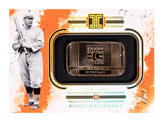 2025 Panini Impeccable Roger Bresnahan Gold Cooperstown Logo #20 card image