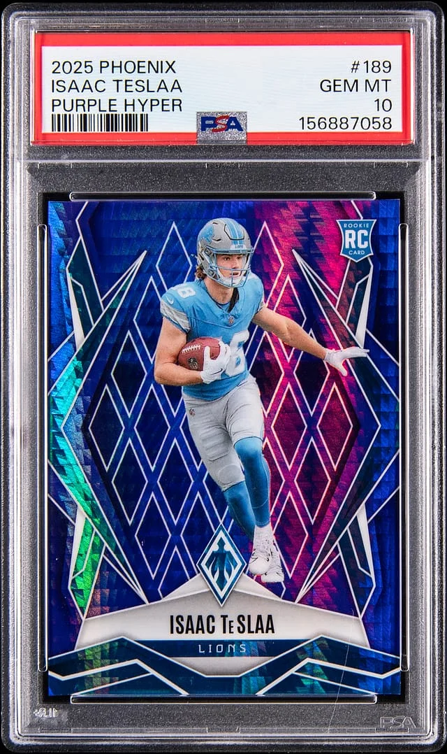 2025 Panini Isaac TeSlaa Phoenix Purple Hyper #189 card image