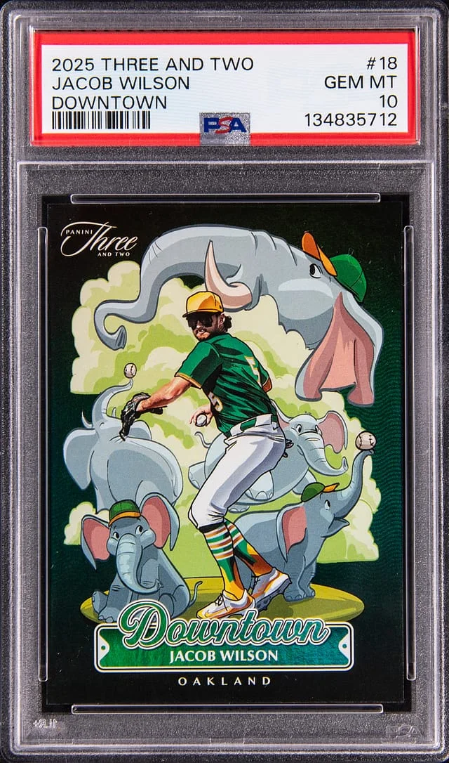 2025 Panini Jacob Wilson Three And Two Downtown #18 card image