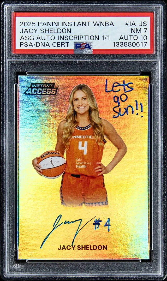 2025 Panini Jacy Sheldon Instant WNBA All-Star Game Autographs - Inscription #IA-JS card image