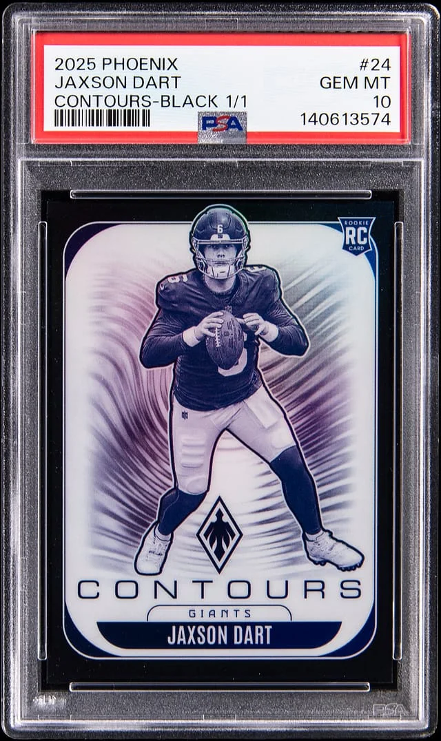 2025 Panini Jaxson Dart Phoenix Contours Black #24 card image