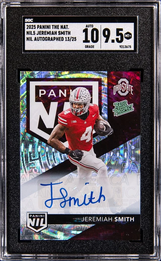 2025 Panini Jeremiah Smith The National NIL Autographed #NIL5 card image