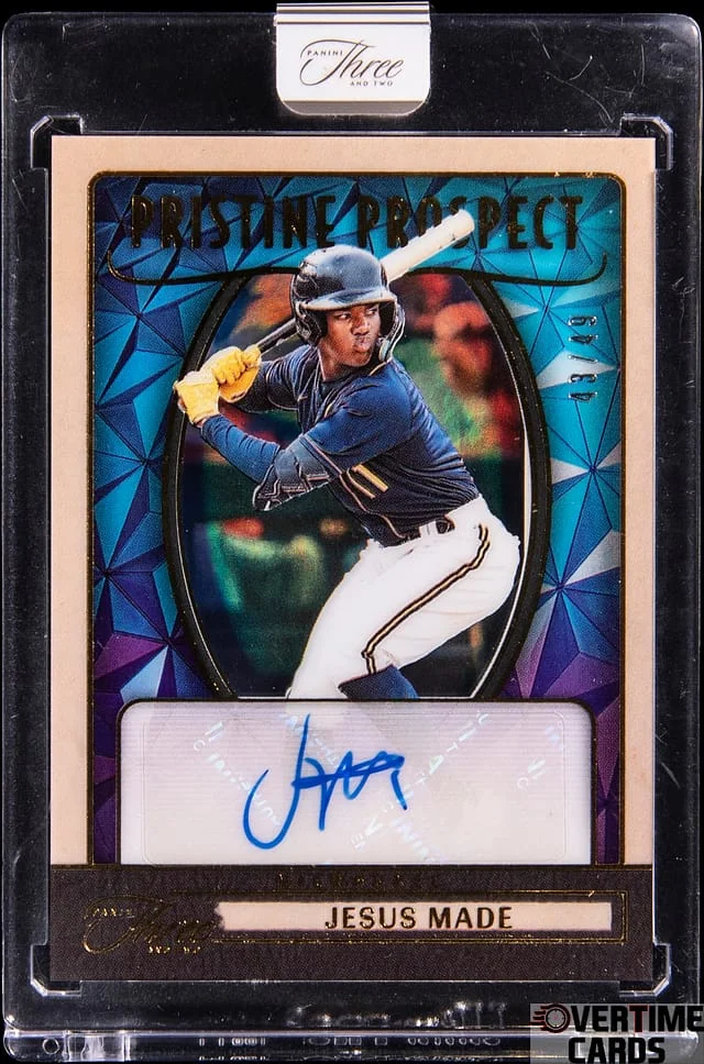 2025 Panini Jesus Made Three and Two Pristine Prospect Signatures #PPS-JM card image