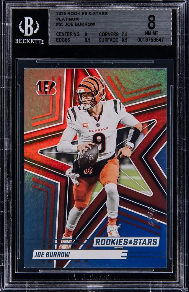 2025 Panini Joe Burrow Rookies & Stars Platinum #55 card image