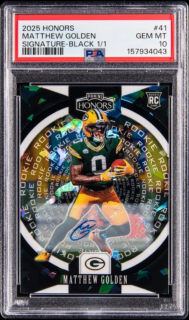 2025 Panini Matthew Golden Honors Signature-Black 1/1 #41 card image