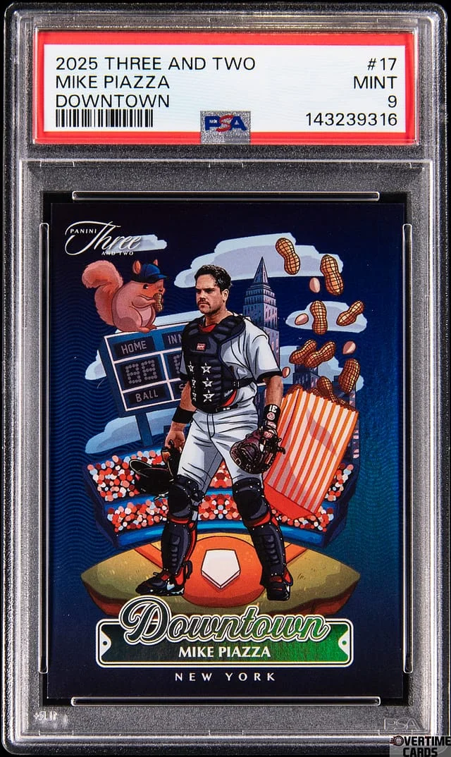 2025 Panini Mike Piazza Three and Two Downtown #17 card image
