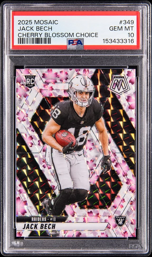 2025 Panini Mosaic Jack Bech Cherry Blossom Choice #349 card image