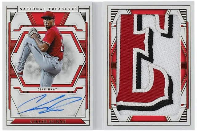 2025 Panini National Treasures Chase Burn Prospect Signature Jumbo Material Booklet #PR-CBN card image