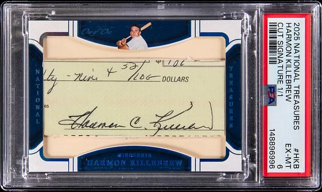 2025 Panini National Treasures Harmon Killbrew Cut Signature #CS-HKB card image